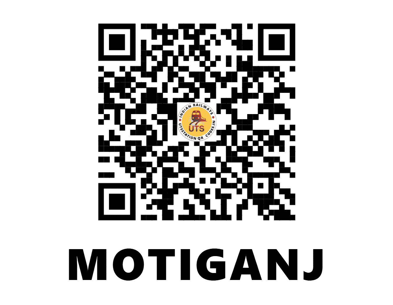 UTS QR Code for MOTIGANJ - MOTG - NE (UTTAR PRADESH)